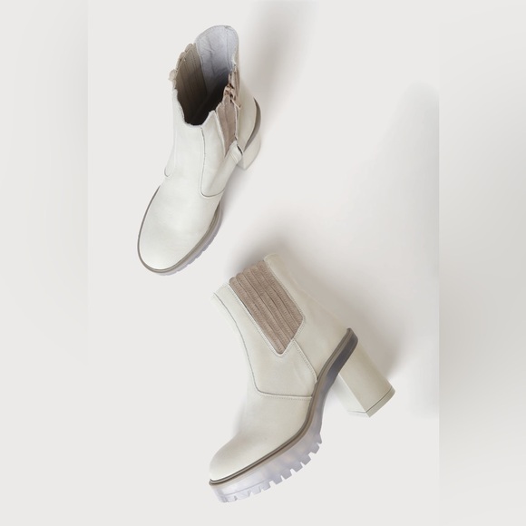Free People James Ice Leather Chelsea Boots - Picture 3 of 16